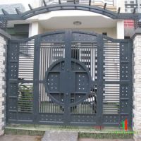 Mẫu cửa cổng sắt 4 cánh đẹp 2018